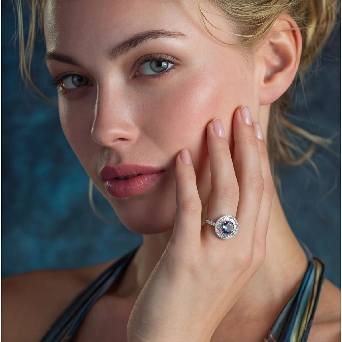 Bague Halo lumière des étoiles