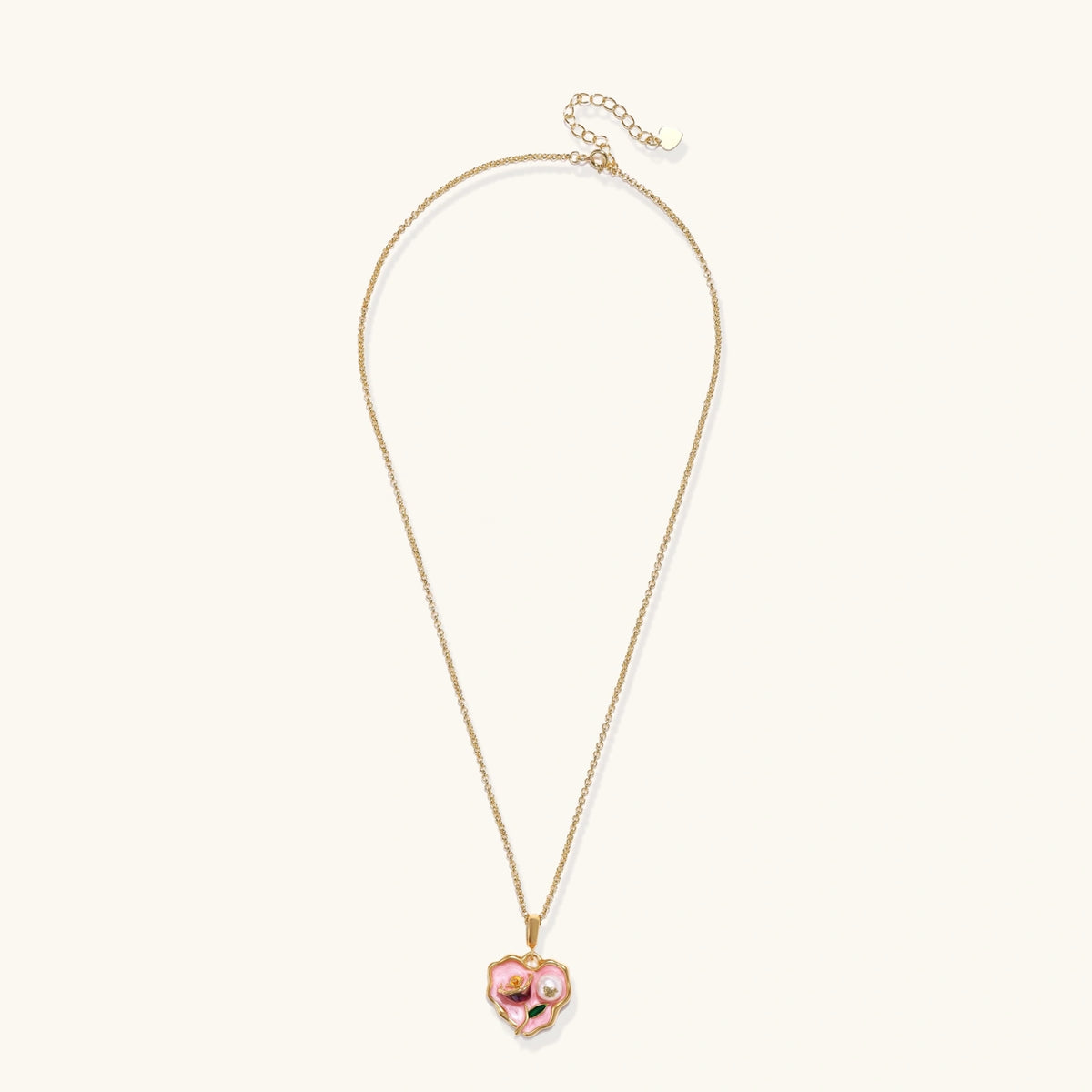 Rose Garden Heart Necklace