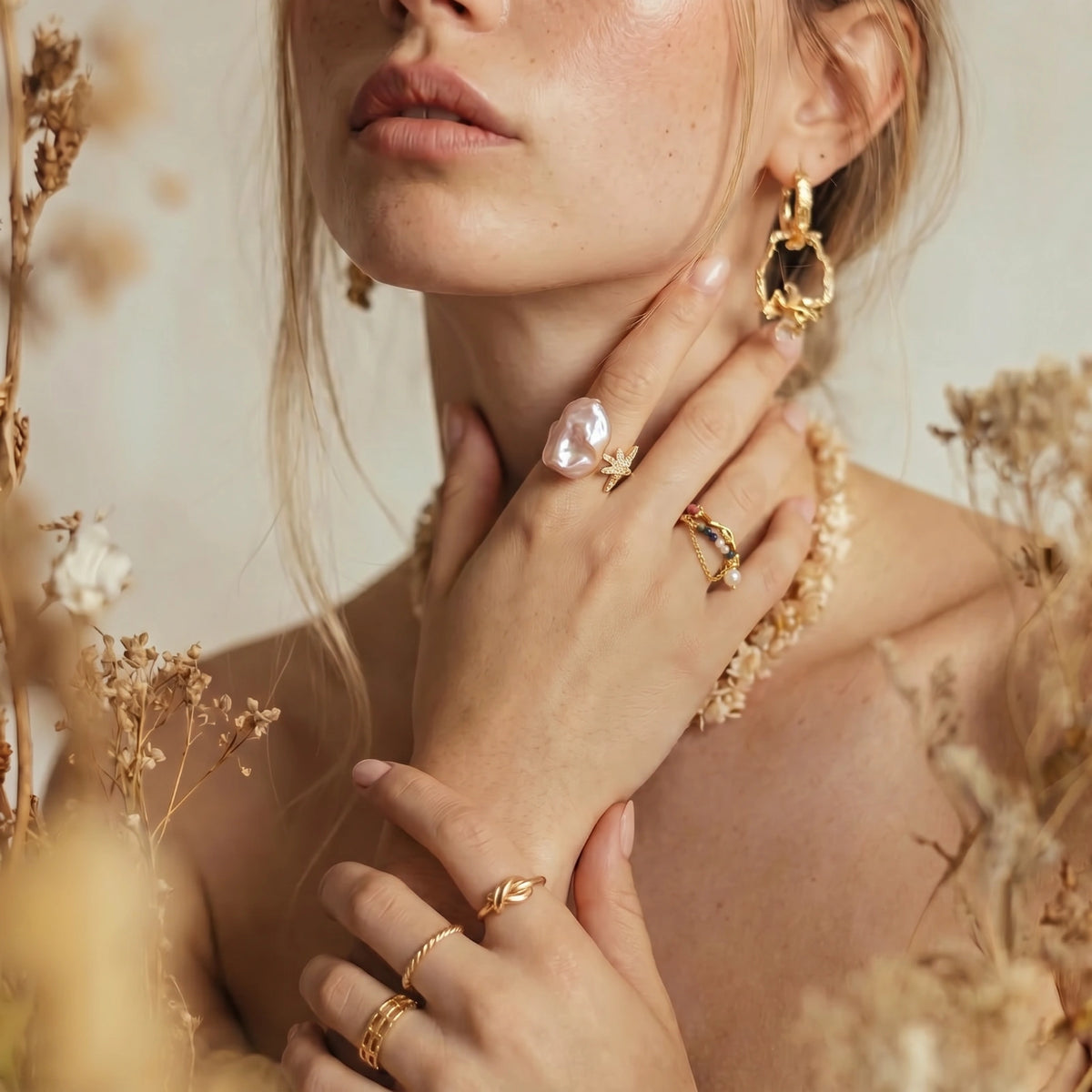 Bague Rêves de perles sous les étoiles